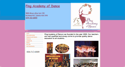 Desktop Screenshot of pingballet.com